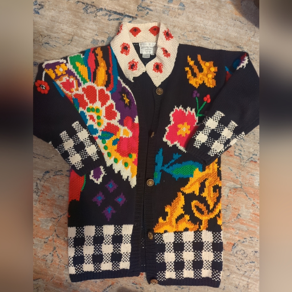 Handknit small cardigan